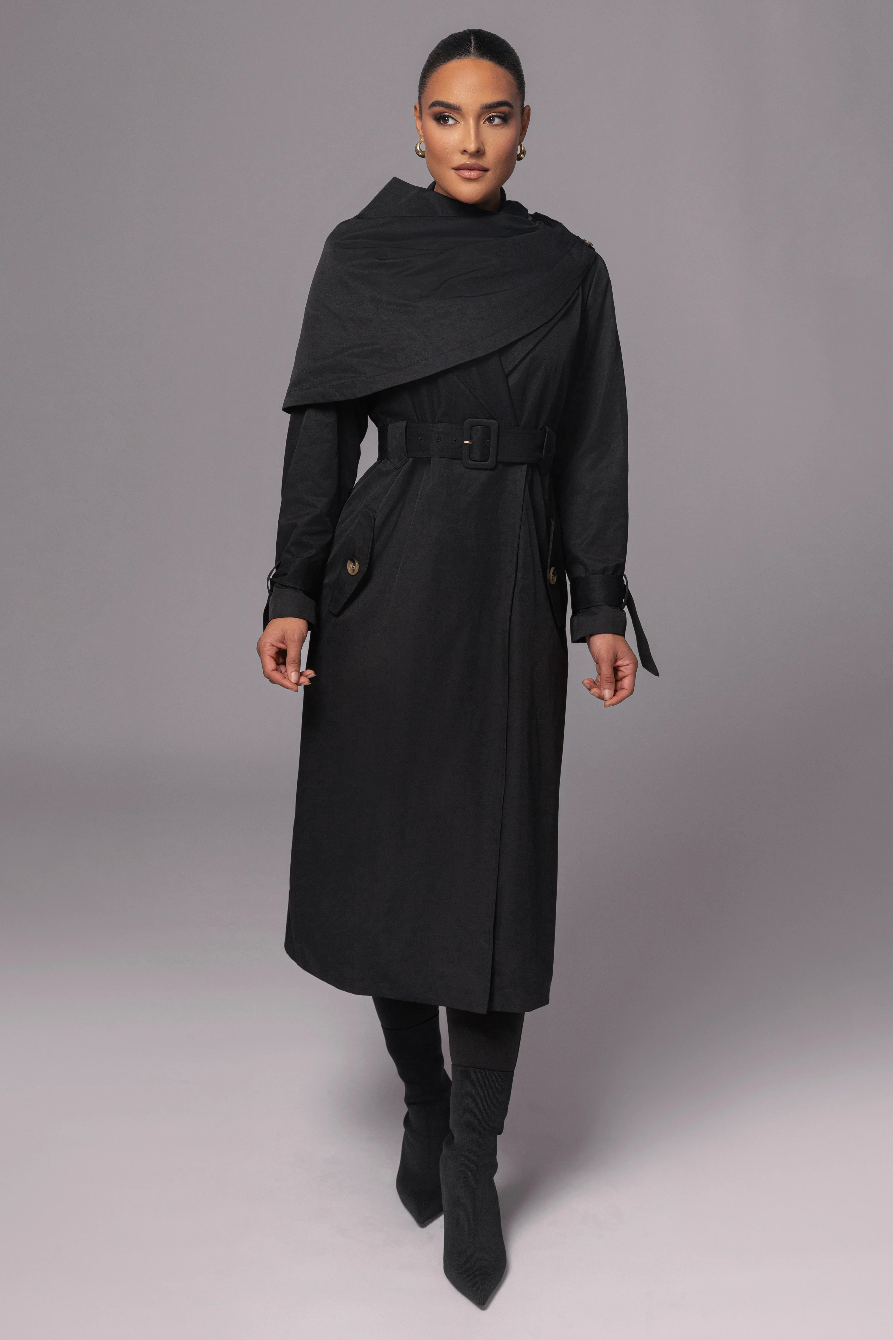 Black The Classic Trench Coat XS/S | JLUXLABEL