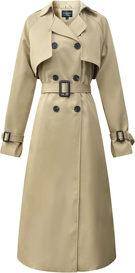 Classic Long Women's Trench Coat - Timeless Style, Windproof and Water-Repellent Outerwear for An... | Amazon (CA)
