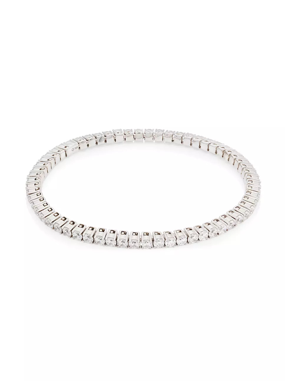 Daytime Rhodium-Plated Stretch Tennis Bracelet | Saks Fifth Avenue
