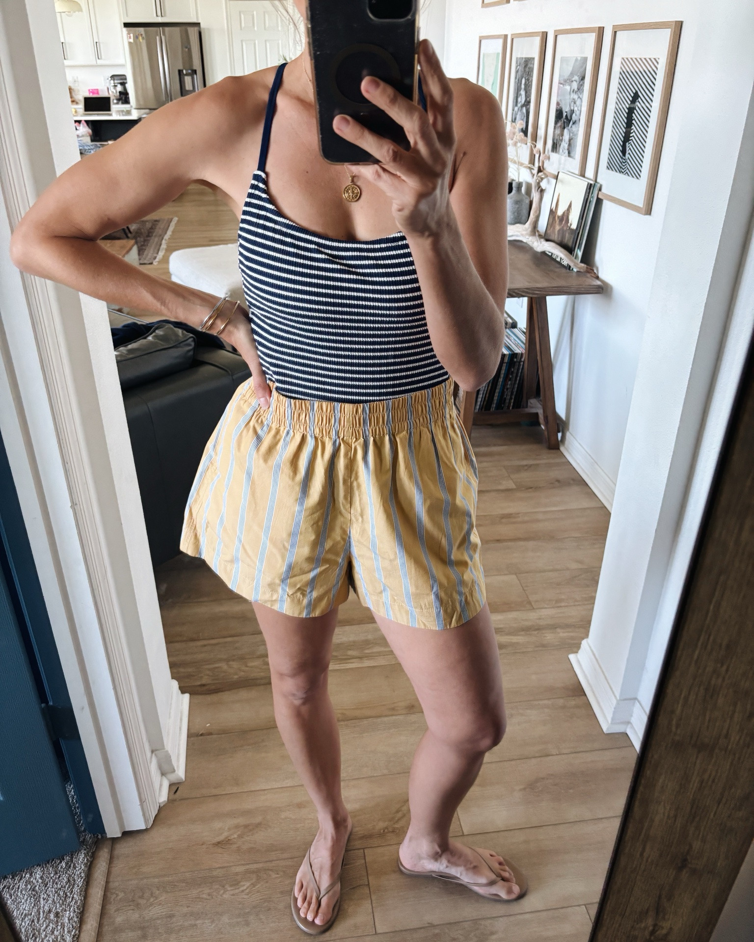 Bathing suit 6 
Shorts medium

#LTKOver40 #LTKmomlife #LTKootd