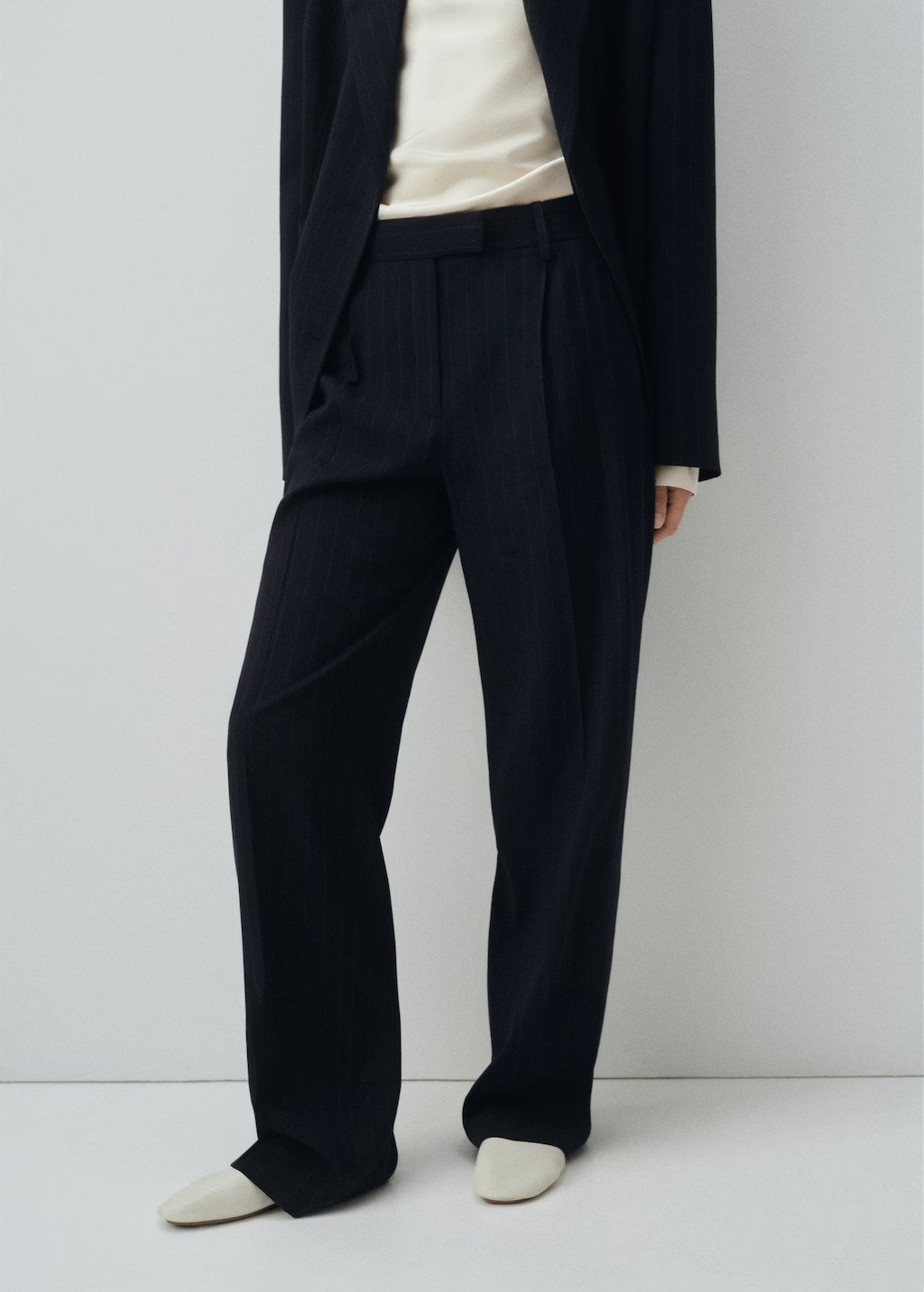 Pinstripe suit trousers | Mango (US/MX/AU)