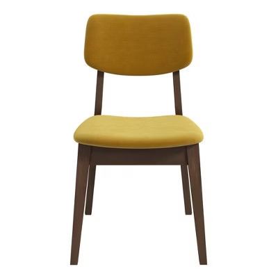 Vynxaria Dark Yellow Dining Chairs - Set of 2 for Mid-Century Charm | Target