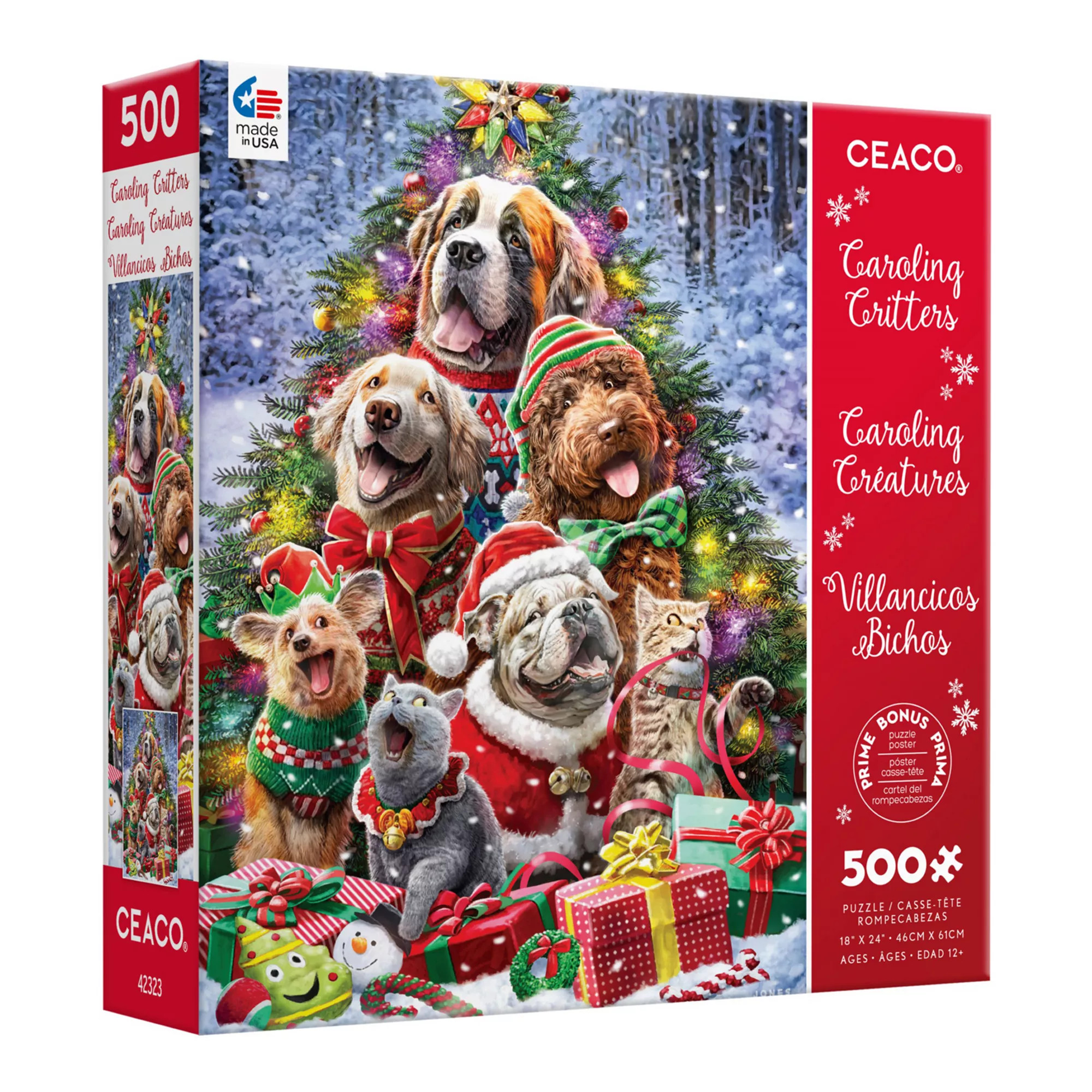 Ceaco Caroling Critters 500-Pc. Puzzle | Kohl's
