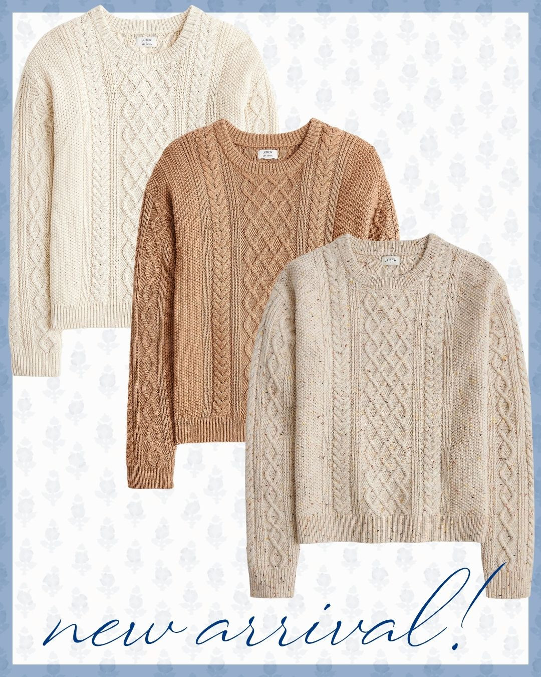 ChatGPT said:

Cozy up in the perfect cable-knit sweaters just in time for fall! These timeless pieces are easy to style, ultra-soft, and available in beautiful neutral tones. A must-have staple for any autumn wardrobe 🍂🧶

Cable-knit sweaters, Neutral fall sweaters, Chunky knit sweaters, Soft women’s sweaters, Fall wardrobe essentials 

 #LTKSeasonal #LTKSaleAlert #LTKStyleTip