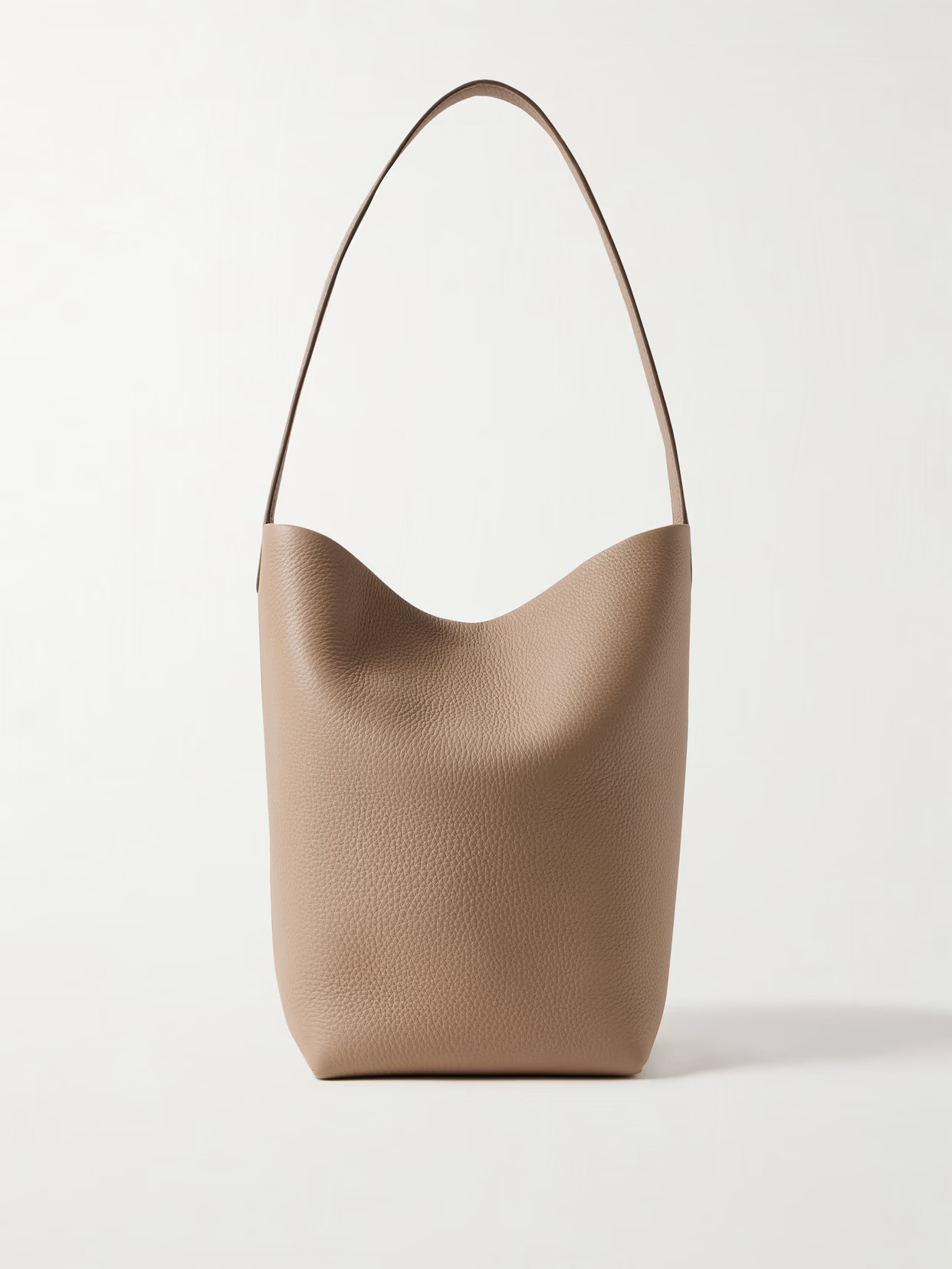 The Row - N/s Park Medium Textured-leather Tote - Brown | NET-A-PORTER (US)