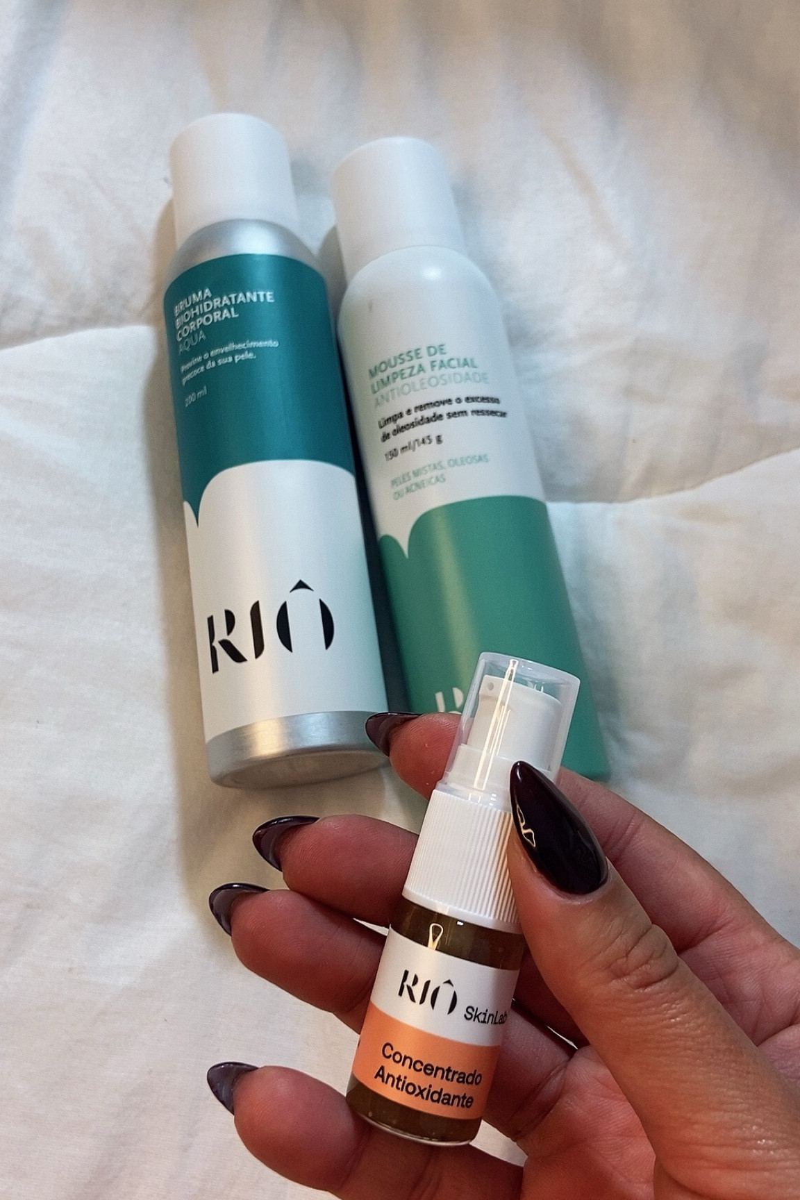 Bruma + mousse de limpeza + concentrado Antioxidante Riô

#LTKbeauty #LTKbrasil