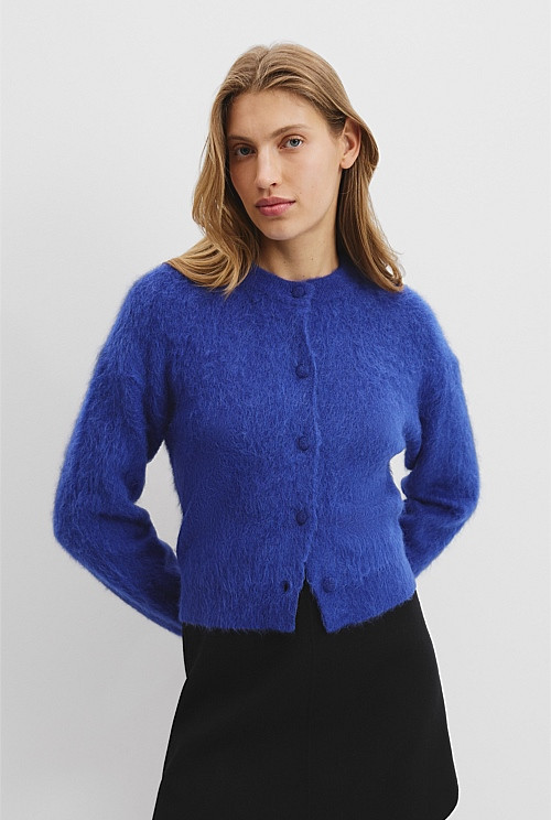 High Pile Knit Cardigan | Country Road