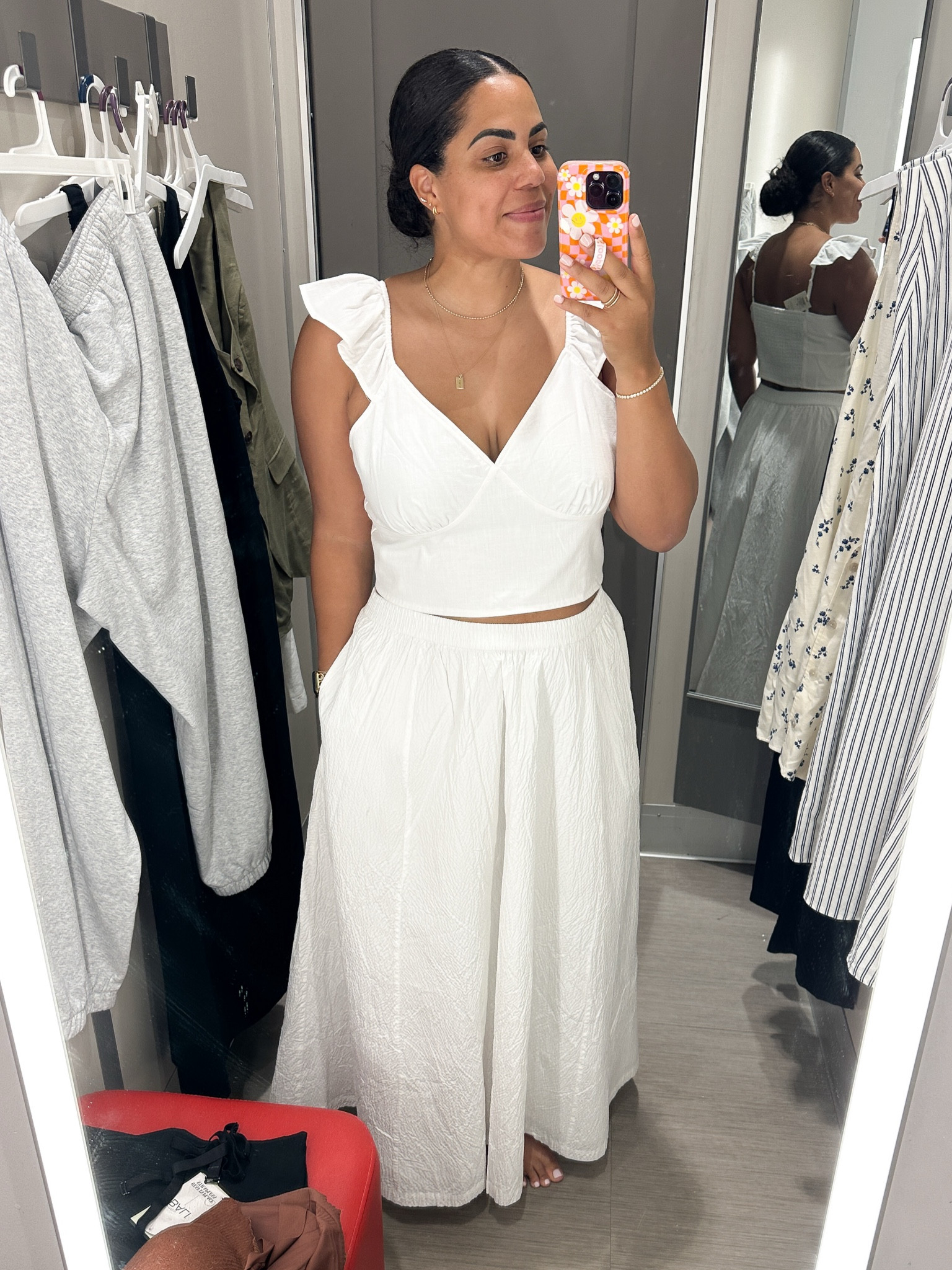 Loooove this!! 2 separate pieces that work so good together! 🥰 wearing XL in both...I think I could potentially size down in the skirt though  

#LTKFindsUnder50