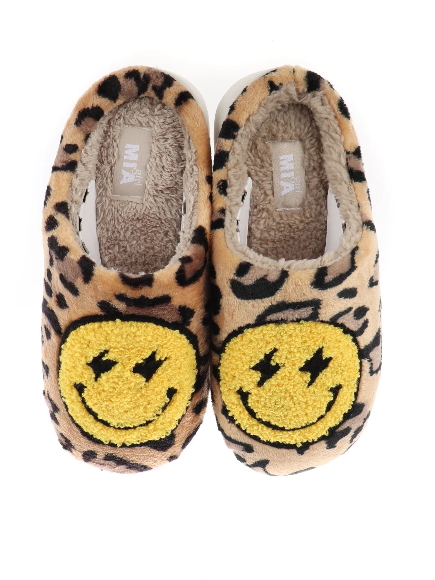 MIA GIRL Women's Lightning Bolt Smiley Slippers | Walmart (US)