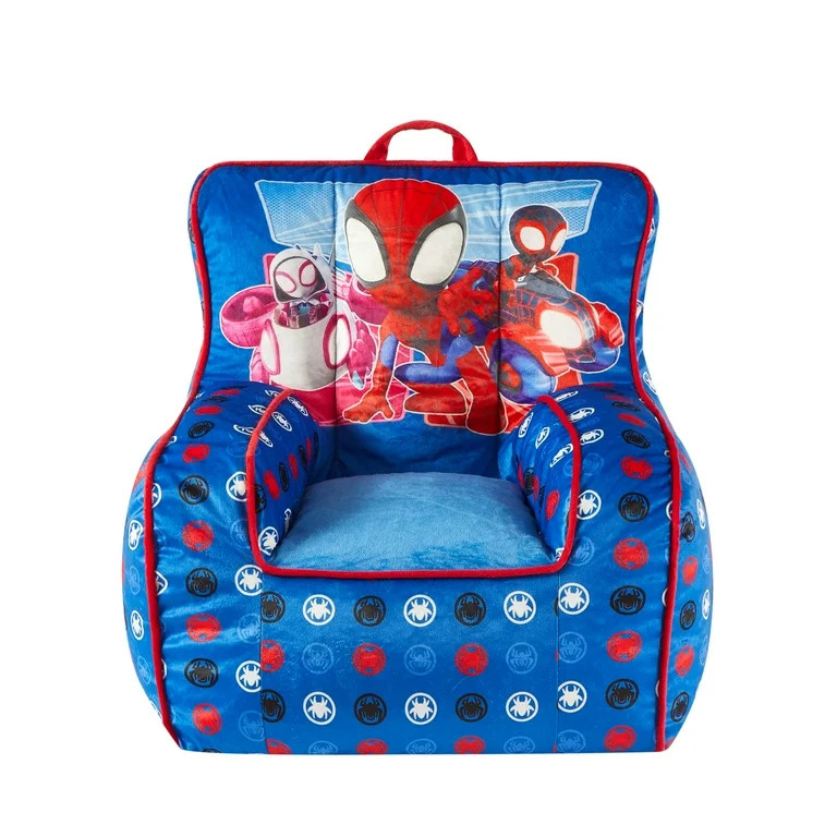 Spidey & Friends Square Beanbag Chair Blue, 18" inches Toddler | Walmart (US)
