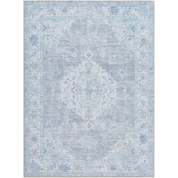 My Texas House Everyday Living Gemma Traditional Medallion Indoor Washable 5' x 8' Area Rug | Walmart (US)