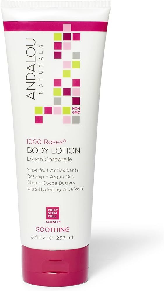 Andalou Naturals 1000 Roses Soothing Body Lotion, 8 Fl Oz | Amazon (US)