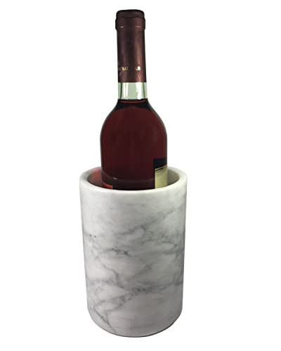 Marble Wine Chiller,Suitable for Beer or Champagne Cooler 750 ml Bottles, Ideal Gift for Wine Enthusiasts（White） | Amazon (US)