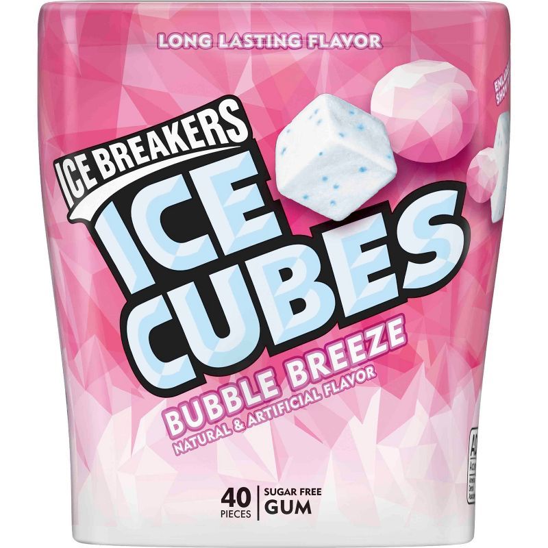 Ice Breakers Ice Cubes Bubble Breeze Sugar Free Gum - 40ct | Target