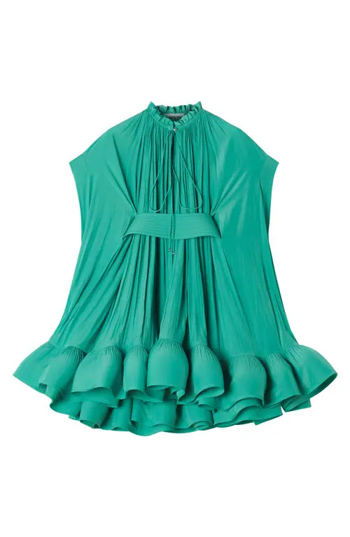 Lanvin Short Charmeuse Dress in Jade at Nordstrom, Size 38 Eu | Nordstrom