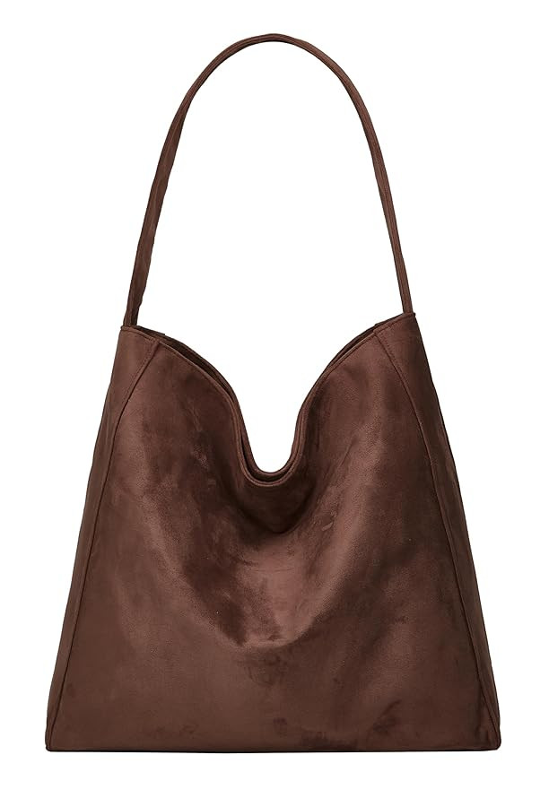 Retro Hobo Bags for Women Large Tote Bag for Women Suede Shoulder Bag Slouchy Bucket Bag Hobo Pur... | Amazon (US)