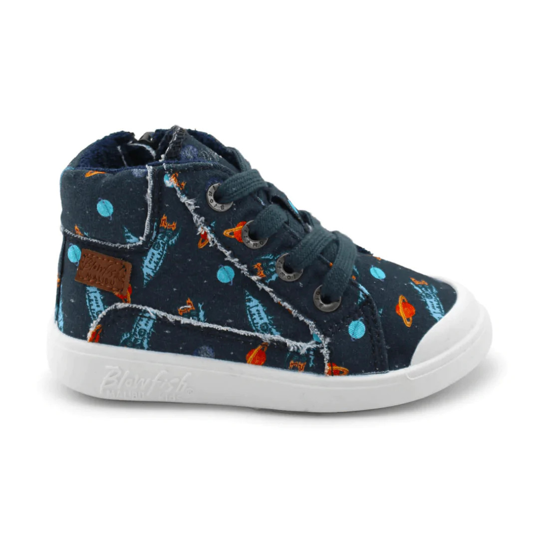 vepper sneaker in black rocket power canvas | Ellifox