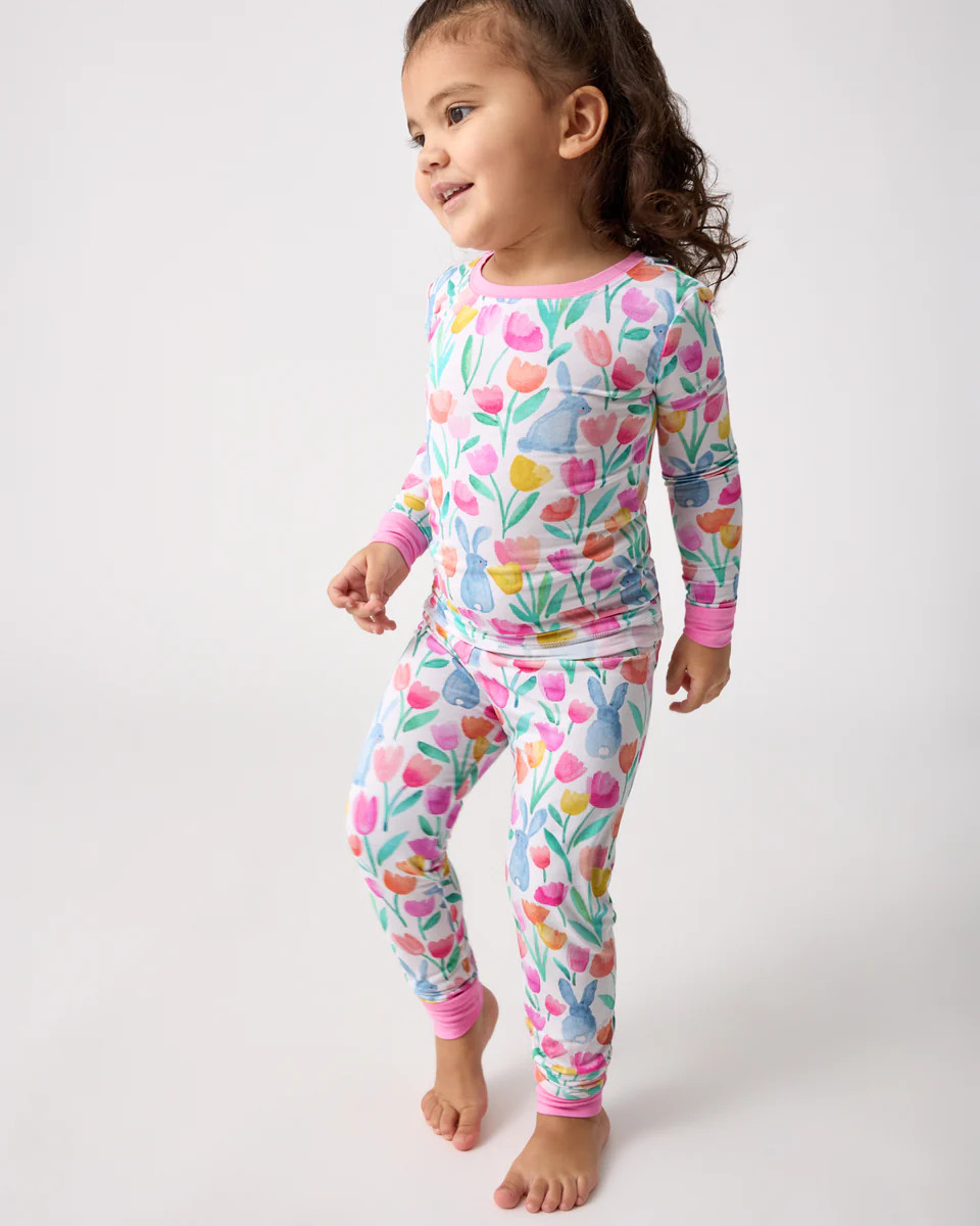 Garden Hop Two-Piece Pajama Set | Little Sleepies