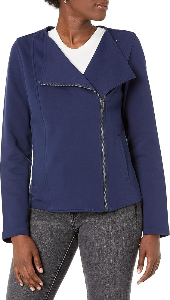 The Drop Women's @caralynmirand Long Sleeve Knit Moto Jacket | Amazon (US)