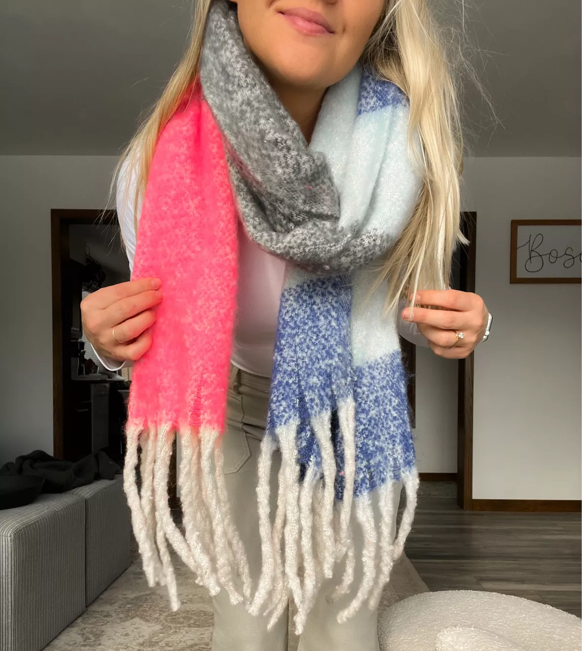 Wander Agio Womens Warm Long Shawl Winter Wrap Large Knit Scarf - New