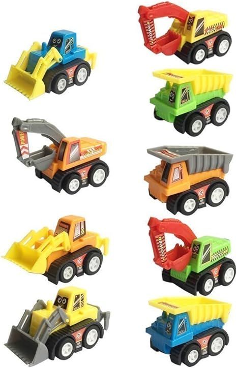Fajiabao Kids Small Construction Toy Cars for 3 4 5 Year Old Boys Toddler Mini Pull Back Vehicles... | Amazon (US)