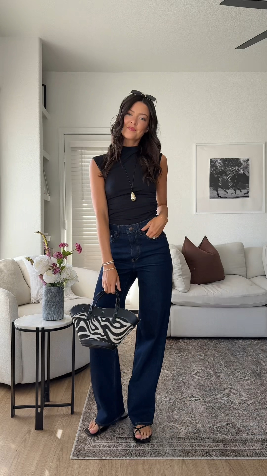 I’m 5’7” wearing size XS in the top and 26 in the jeans (one size larger than my usual) 

#LTKootd #LTKSeasonal #LTKValentine