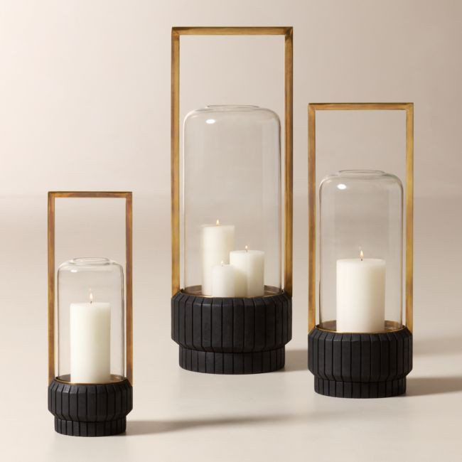 Pratt Teak Outdoor Lanterns Set of 3 | CB2