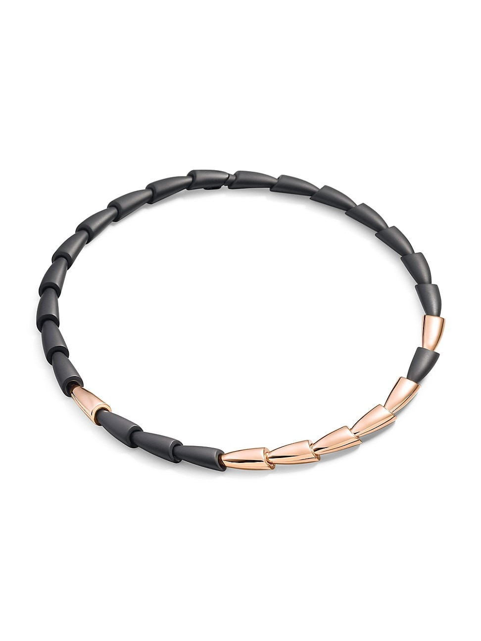 Women's Calla Black Titanium & 18K Rose Gold Necklace - Rose Gold | Saks Fifth Avenue
