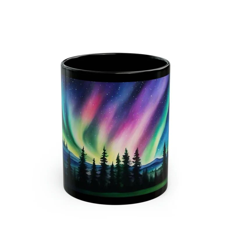 Northern Lights Mug, Color Changing Cup, Aurora Borealis, Night Sky Gift, Heat Sensitive Magic Co... | Etsy (US)
