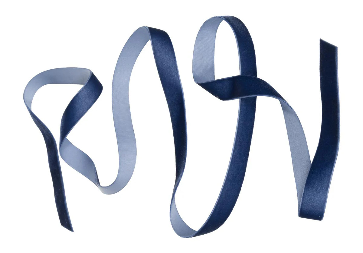 NAVY VELVET RIBBON | .75" | Alice Lane Home Collection