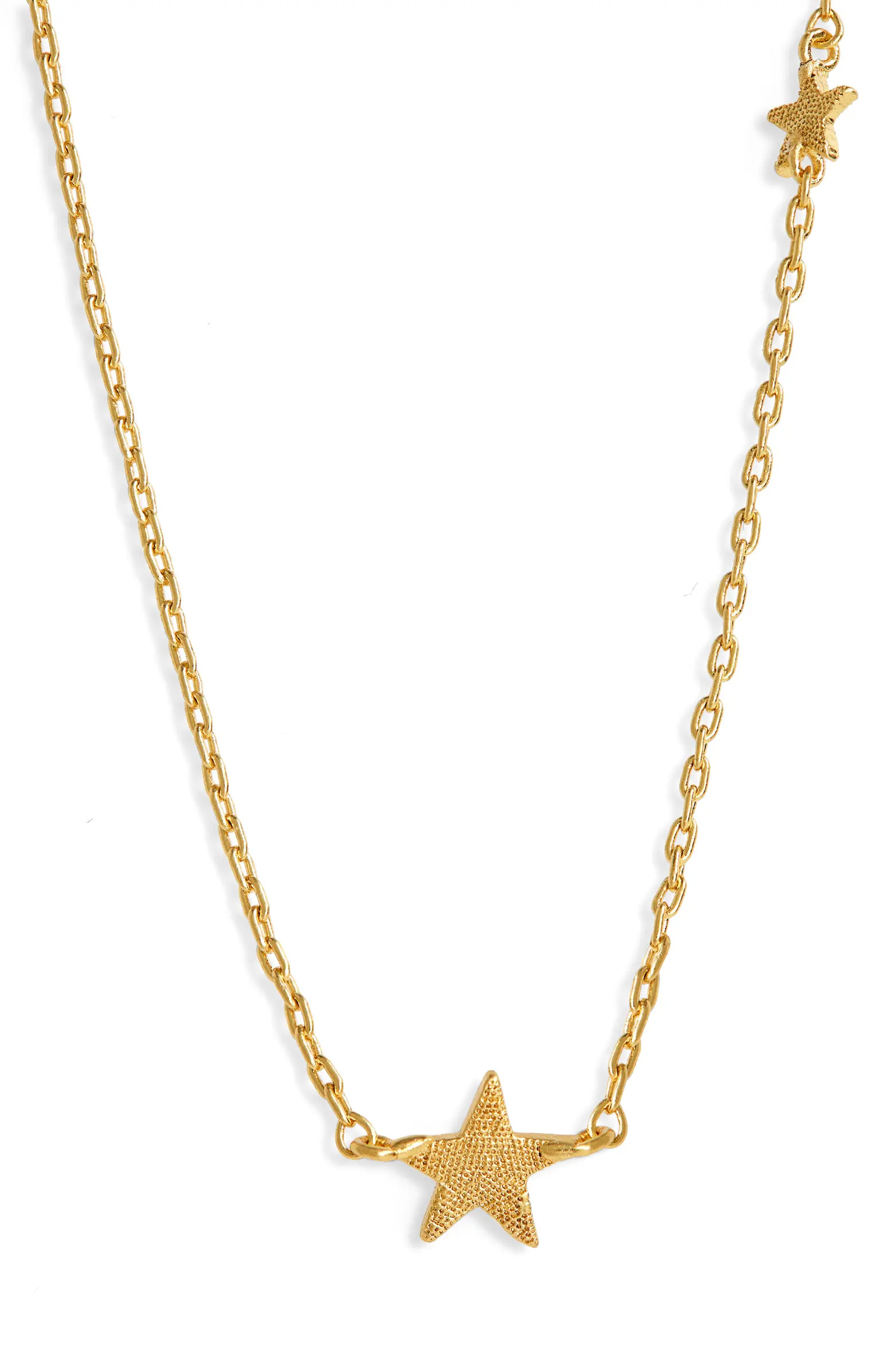 Madewell Shimmer Star Station Necklace | Nordstrom | Nordstrom