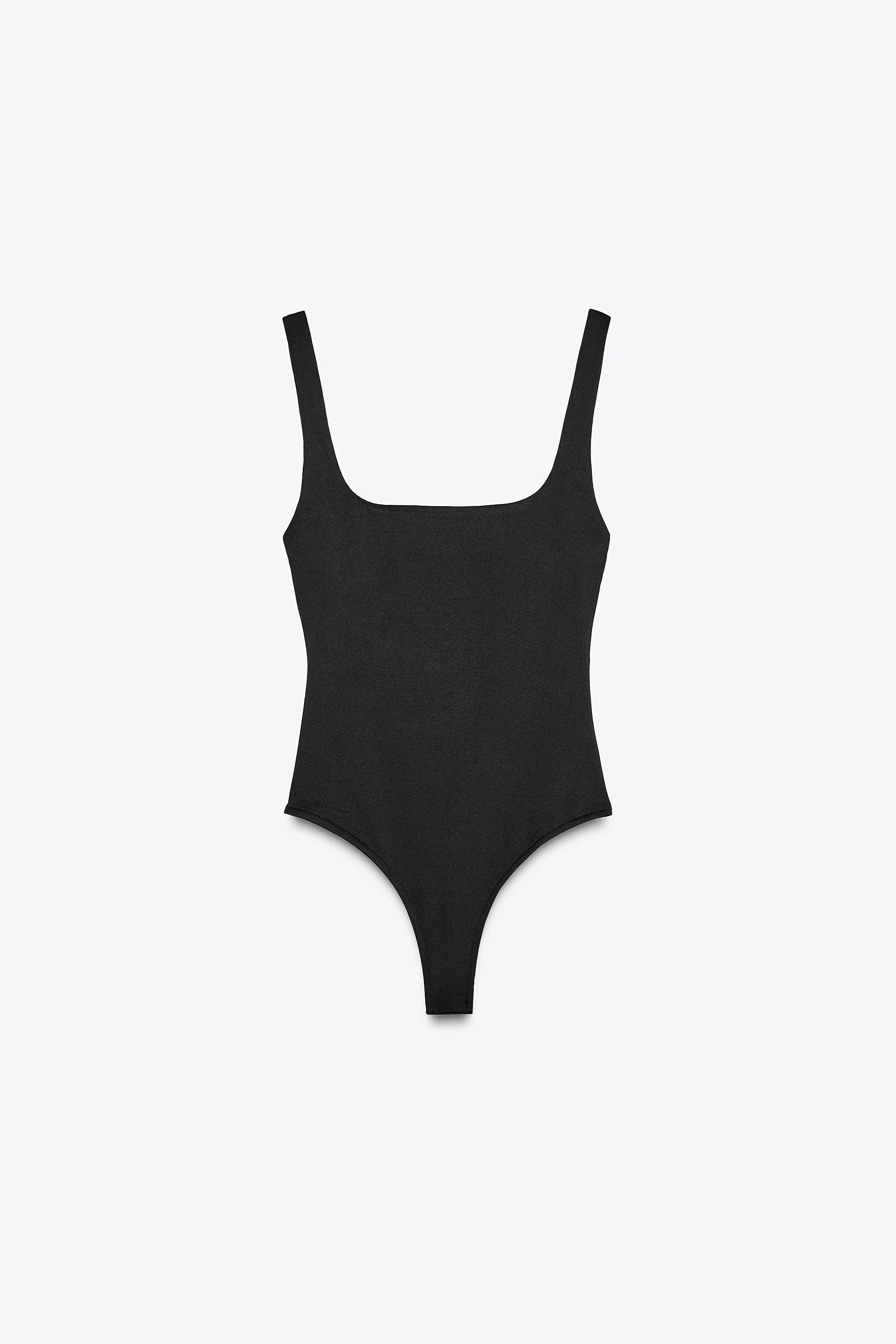 POLYAMIDE STRAPPY BODYSUIT | Zara UK