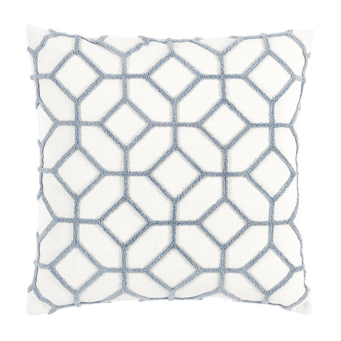Inman Textured Trellis Pillow | Ballard Designs, Inc.