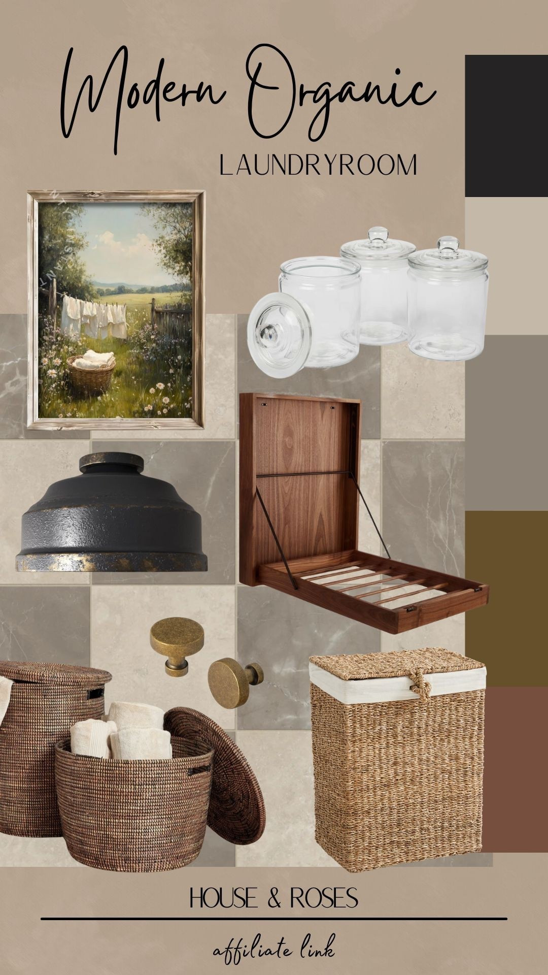 Organic modern tones for the laundry room. 
#OrganicModernHome #LaundryRoomStyle #NeutralAesthetic 


#LTKHome