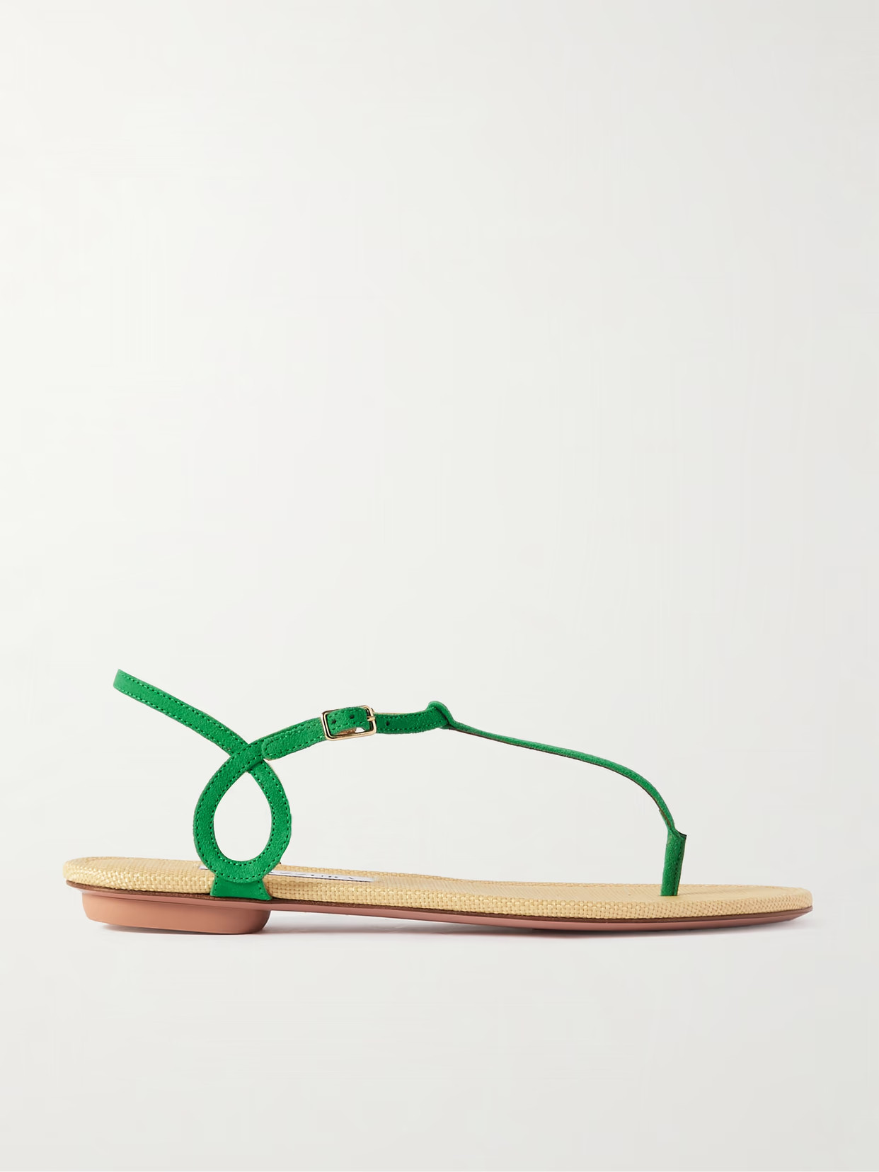 Aquazzura - Almost Bare Suede Sandals - Green | NET-A-PORTER (US)