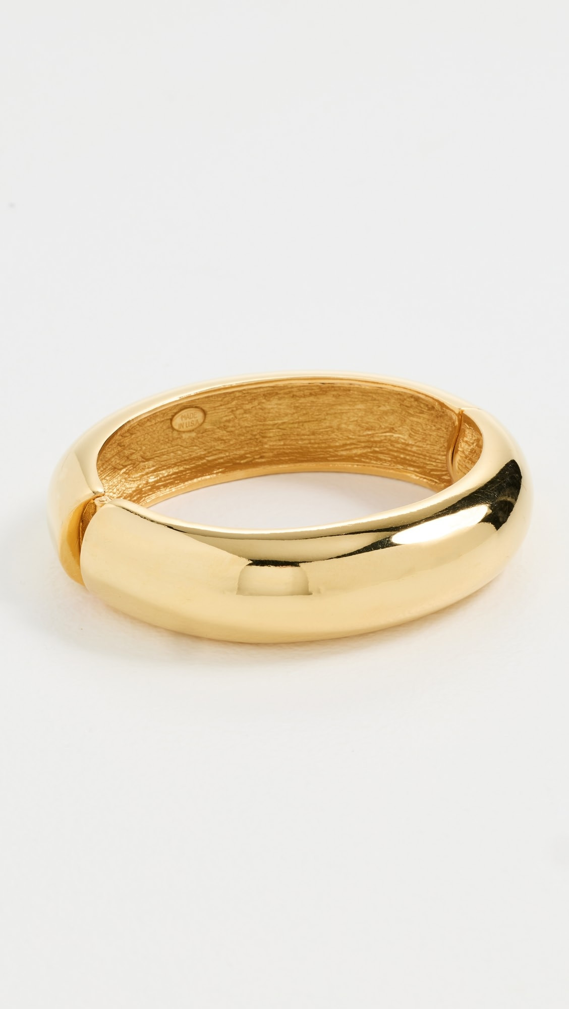 Polished Gold Hinged Bracelet | Shopbop