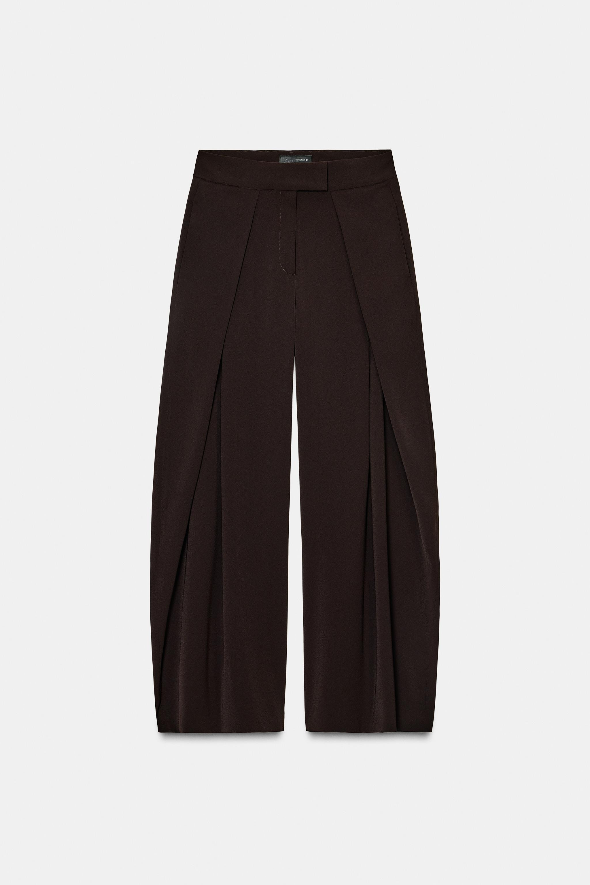 ZW COLLECTION FLOWY PLEATED PANTS | Zara US