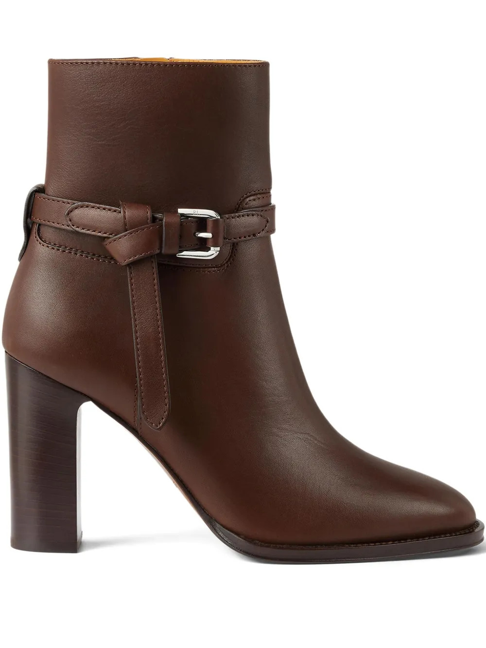 90mm Donnely buckle-strap leather boots | Farfetch Global
