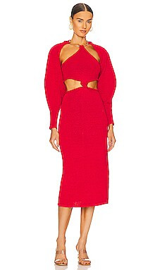Cult Gaia Salima Knit Dress in Ghermez from Revolve.com | Revolve Clothing (Global)