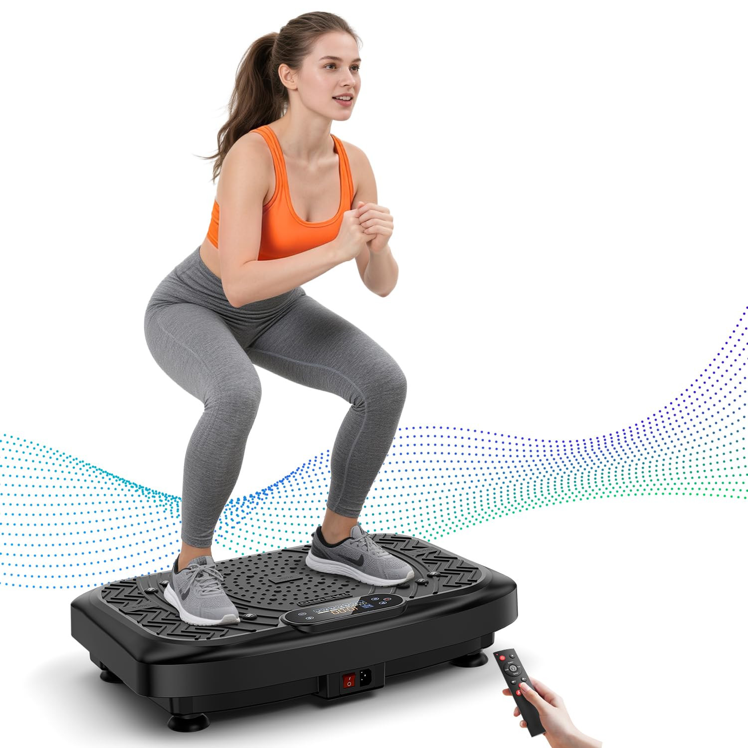 Vibration Plate, Vibration Plate Exercise Machine for Lymphatic Drainage 199 Speeds, 7 Modes Vibr... | Amazon (UK)