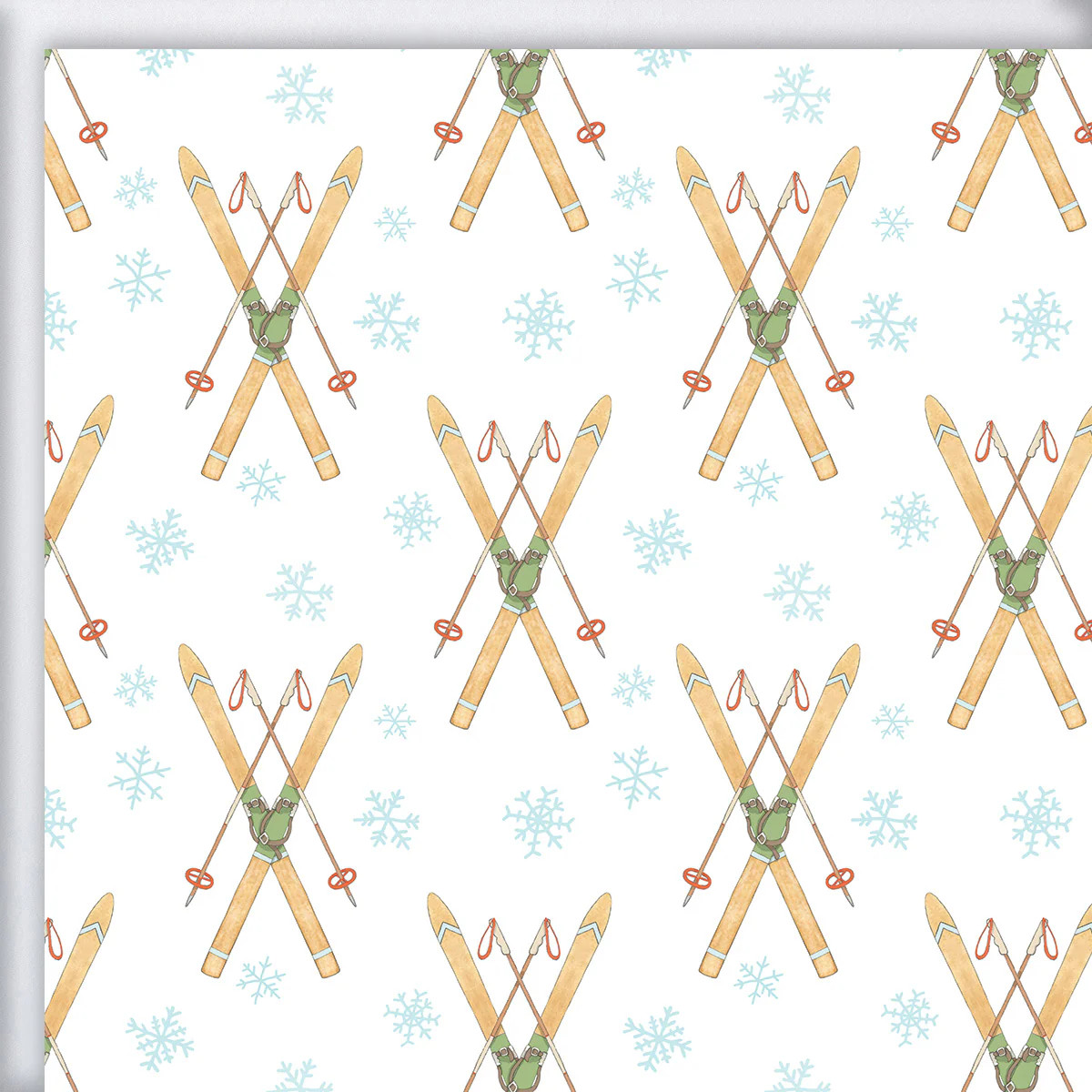 Vintage Skis Gift Wrap | Sara Fitz