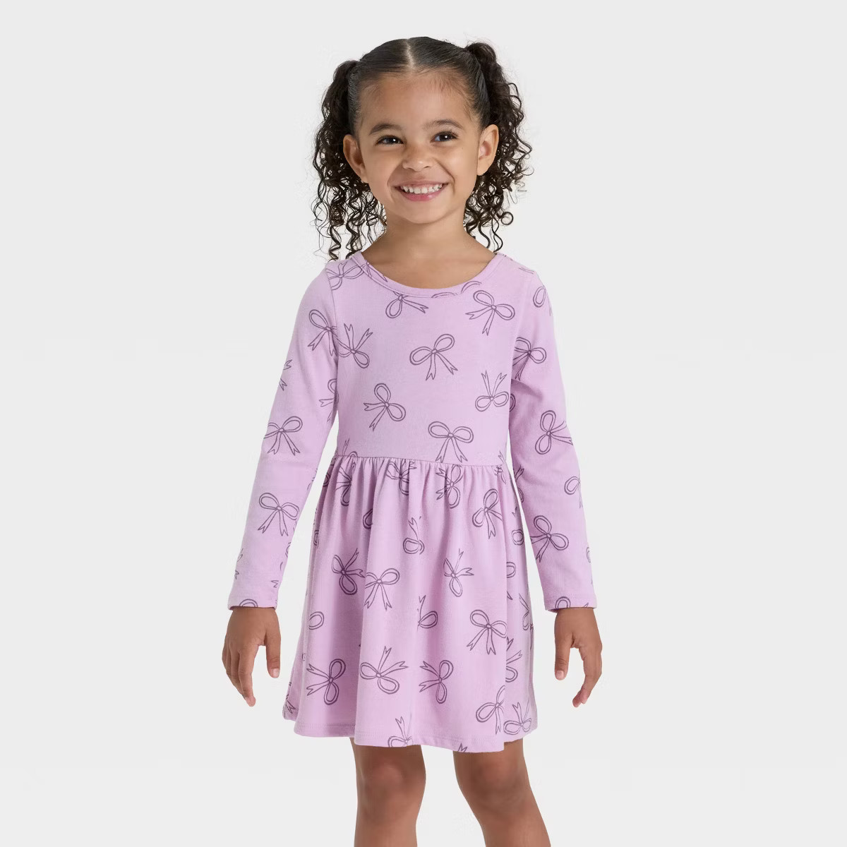 Toddler Girls' Long Sleeve Dress - Cat & Jack™ | Target