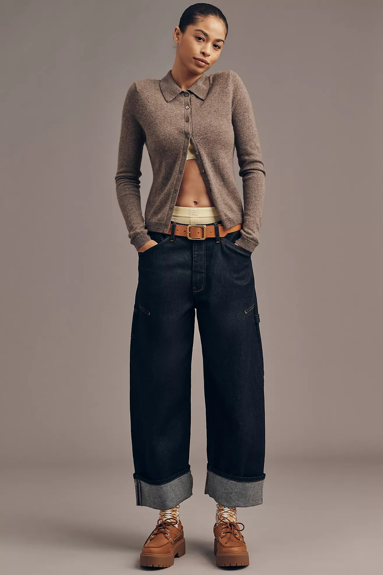 The Kayden Japanese Barrel Carpenter Jeans by Pilcro | Anthropologie (US)