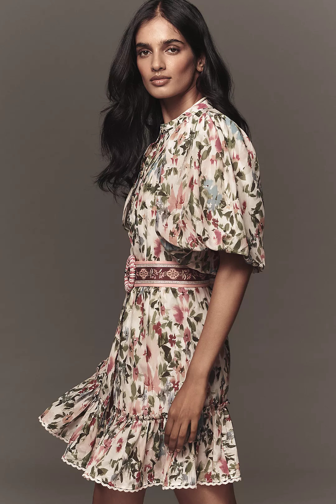 @loverlygrey x Farm Rio Short-Sleeve Mini Dress | Anthropologie (US)