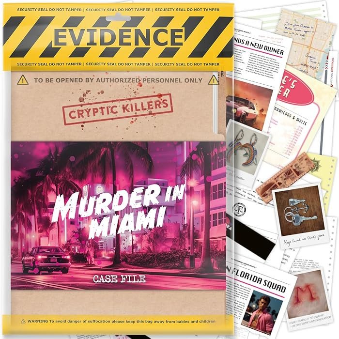 Cryptic Killers Unsolved murder mystery game - Cold Case Files Investigation Detective clues/evid... | Amazon (US)