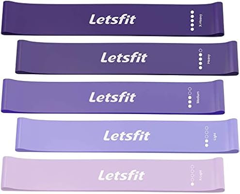 Letsfit Resistance Loop Bands, Resistance Exercise Bands for Home Fitness, Stretching, Strength T... | Amazon (US)
