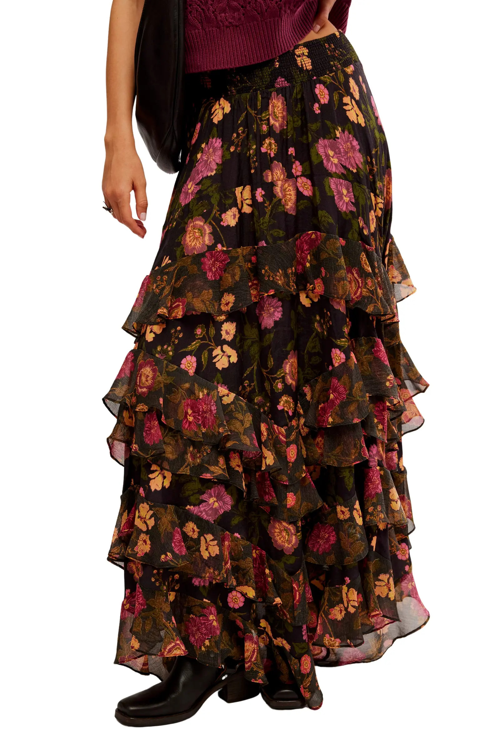 Lolita Floral Ruffle Maxi Skirt | Nordstrom