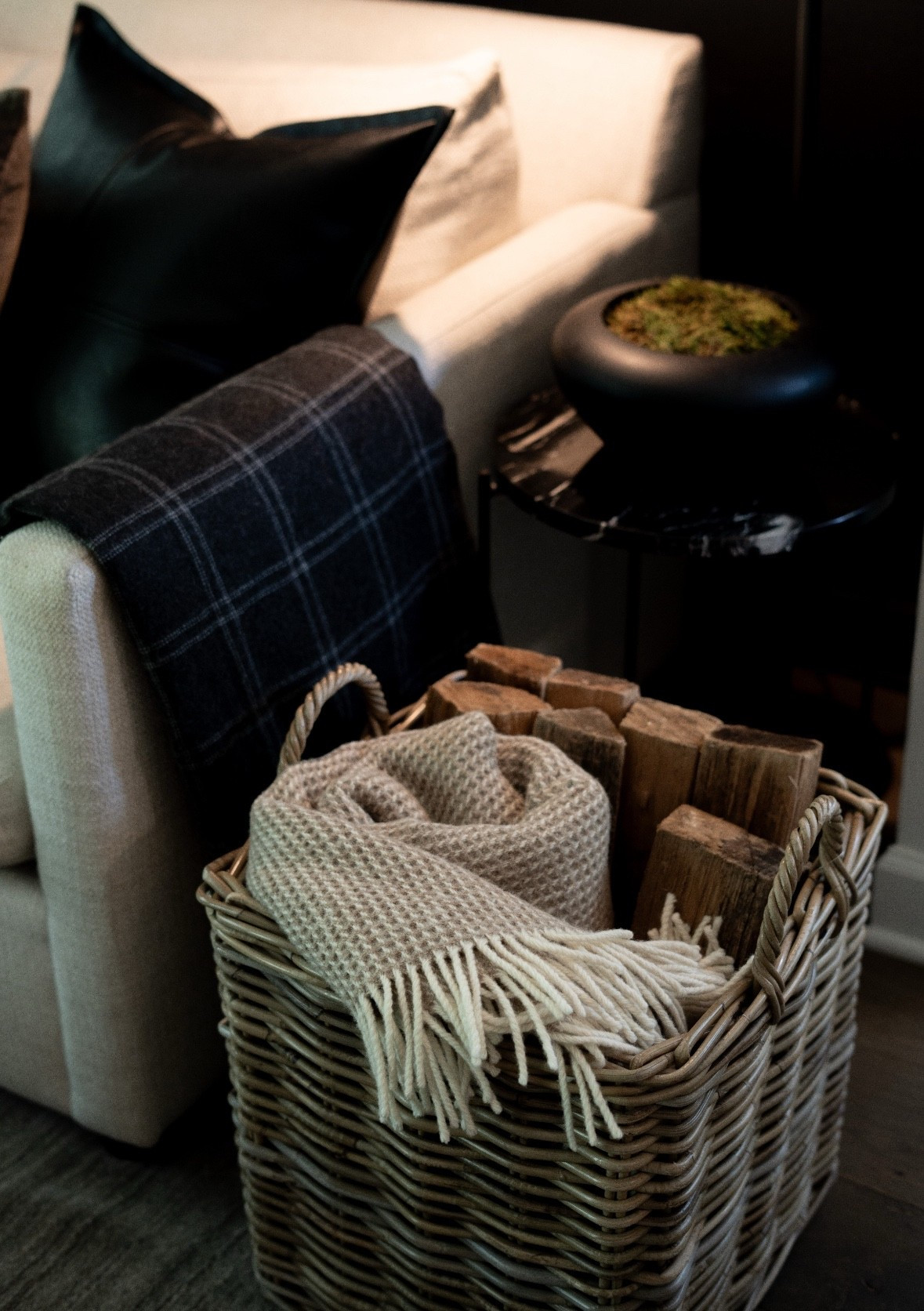 Winter is here, and I’m officially in cozy mode! I styled this little corner with warm textures, rich tones, and all the snuggly vibes. The firewood, soft throws, and moody accents instantly make the space feel like a luxe retreat. I seriously can’t get enough! Every detail is about creating that perfect blend of comfort and style...because home should always feel this good!! 

 

#LTKFindsUnder100 #LTKSeasonal #LTKHome