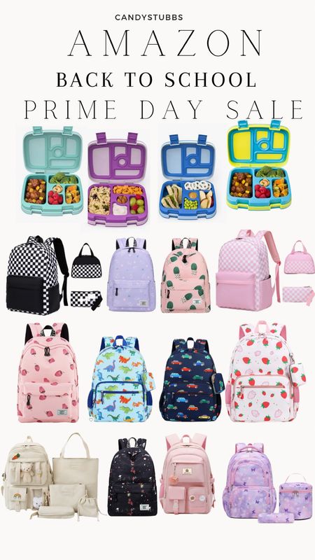 Back to school. Backpacks and lunch box. Bento box. Amazon prime day sale  

#LTKxPrimeDay #LTKBacktoSchool #LTKfamily