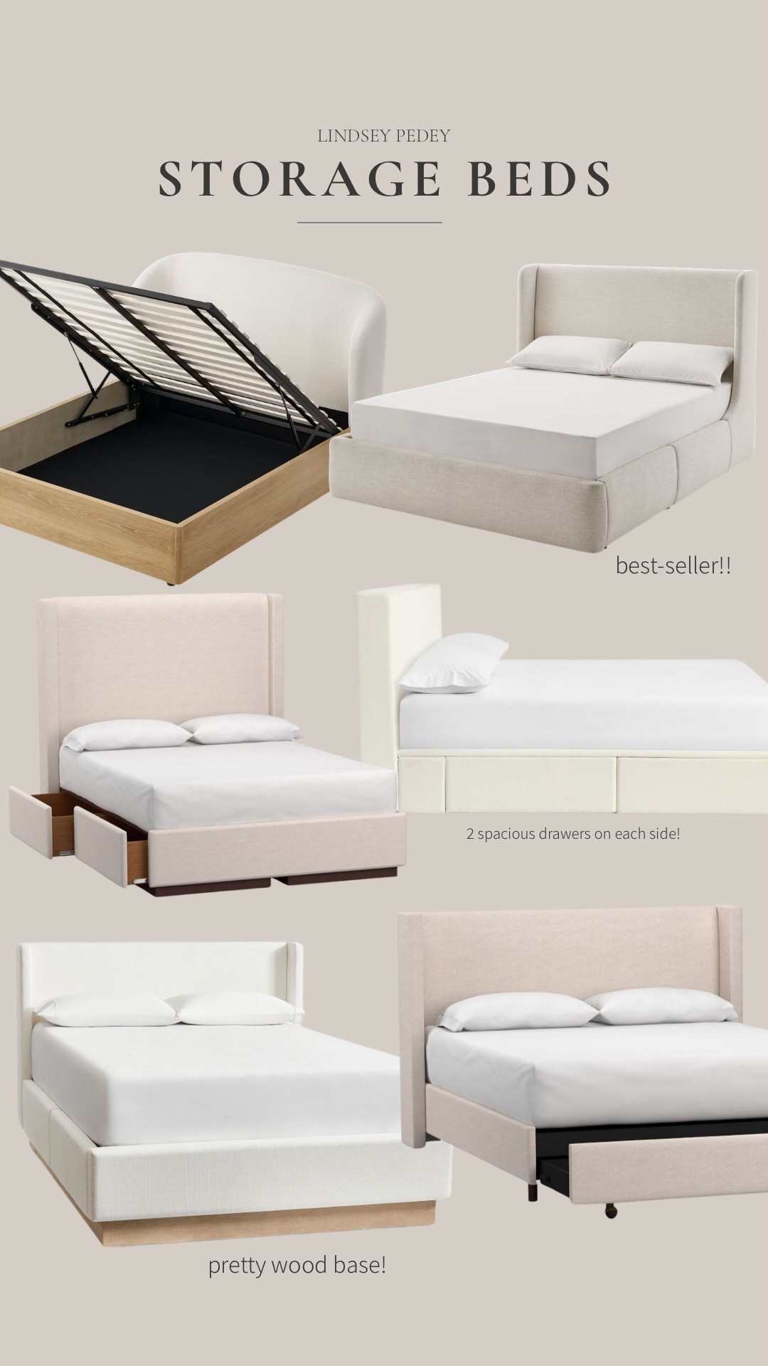 Storage beds are a game changer! These are the best-selling ones from top quality brands

#LTKFindsUnder50 #LTKHome #LTKFindsUnder100